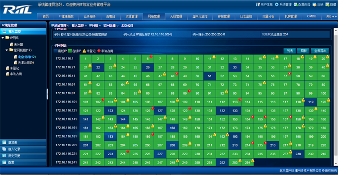 IT地址管理-RILL综合业务管理平台